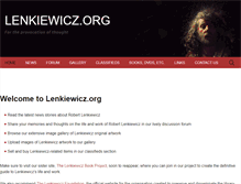 Tablet Screenshot of lenkiewicz.org