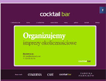 Tablet Screenshot of cocktailbar.lenkiewicz.net